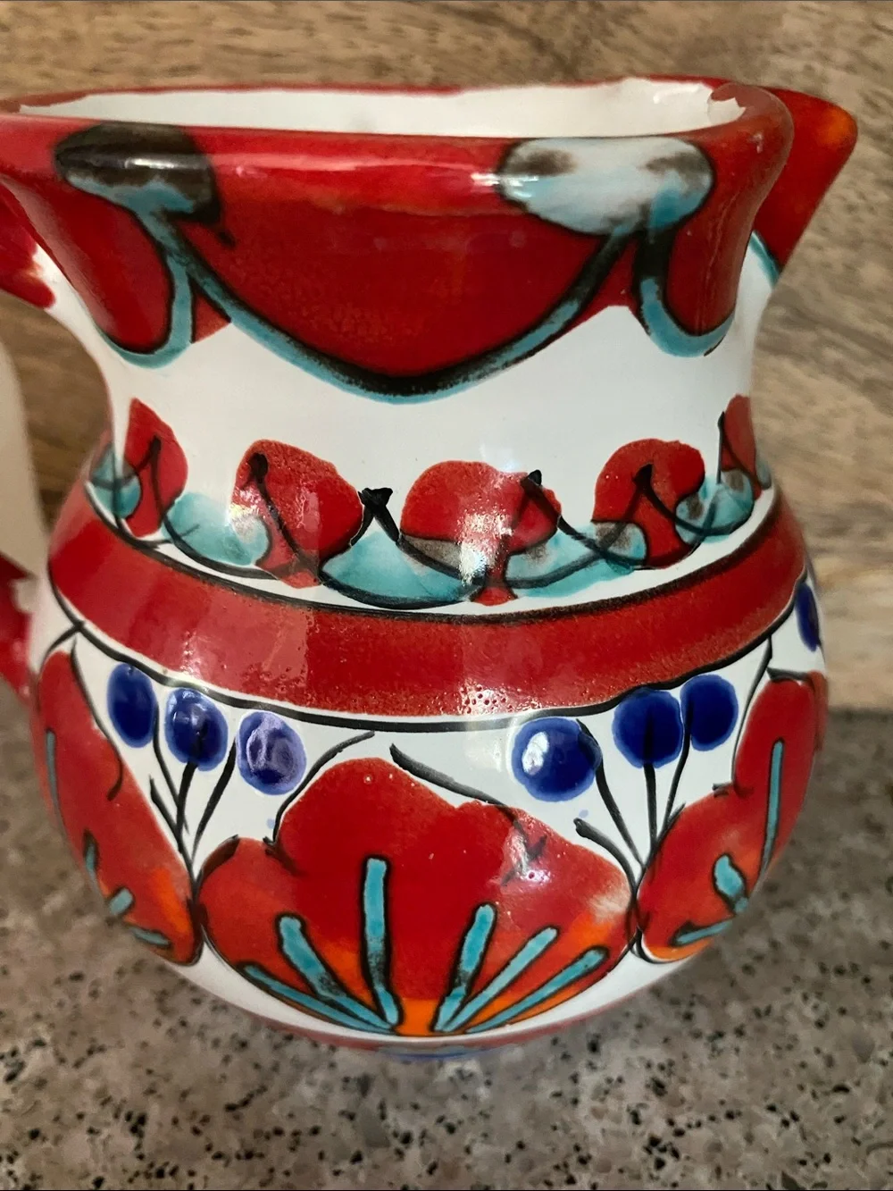 LIKE NEW Hand Painted Sicilian “Allegria” Ceramic Pitcher